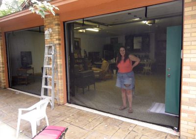 Double Overhead Door Screen