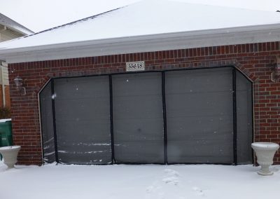 Overhead door screens for all seasons